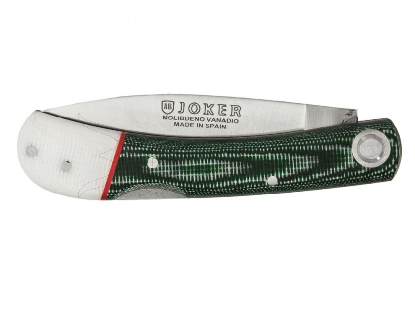 Cuchillo Joker cierre verde-blanco
