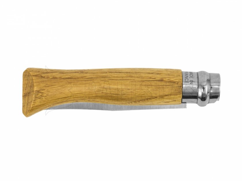 Cuchillo Opinel 8 Cierre Inox Haya Motivo Jabalí