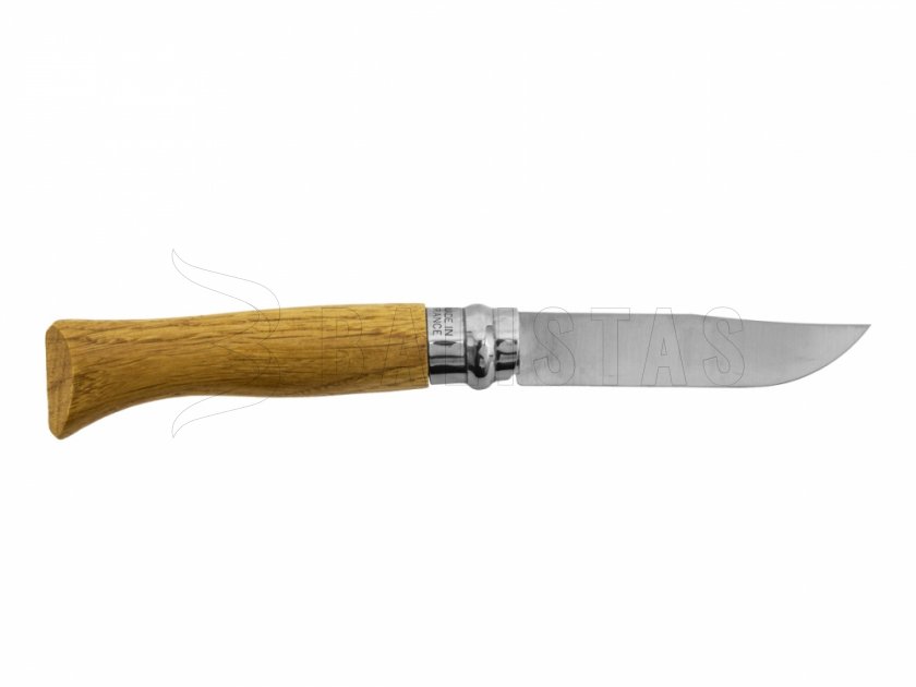 Cuchillo Opinel 8 Cierre Inox Haya Motivo Jabalí