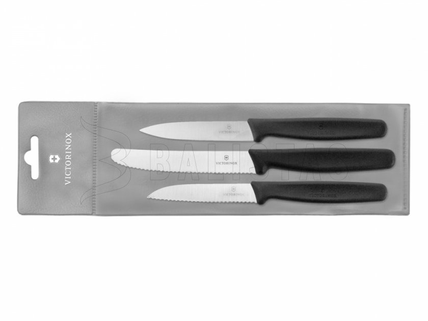 Juego de 3 cuchillos de cocina Victorinox 5.1113.3 Negro