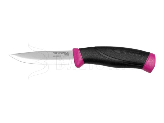 Cuchillo Morakniv Companion acero inoxidable rosa