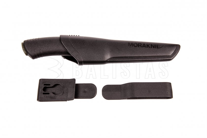 Cuchillo Morakniv Bushcraft negro sin dentado