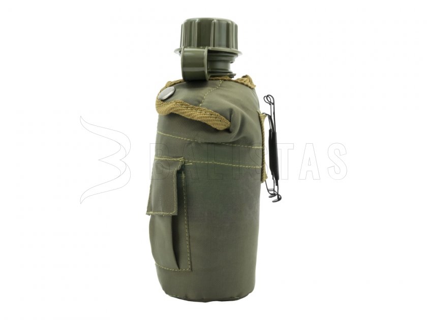 Cantimplora en funda MFH verde
