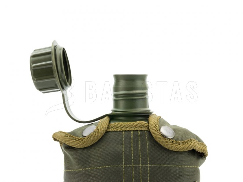 Cantimplora en funda MFH verde