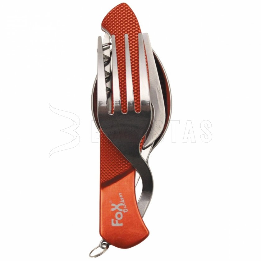 Cubiertos plegables Fox Outdoor 6 piezas rojo 44051
