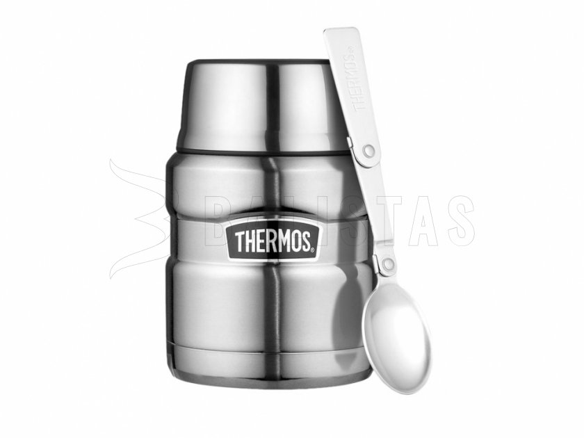 Termo con cuchara Thermos King 0,47 l acero