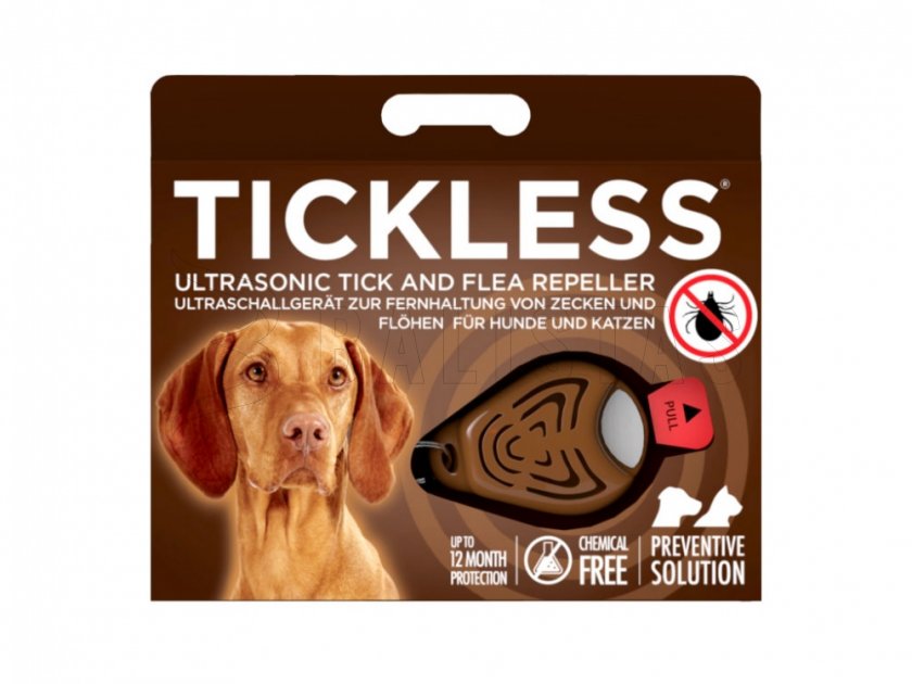 Ahuyentador de garrapatas para animales Tickless Brown