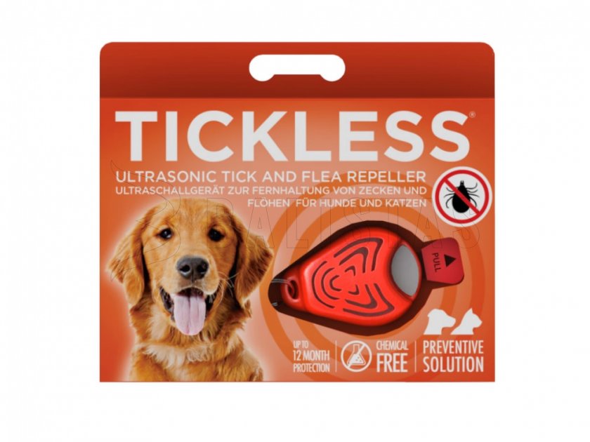 Repelente de garrapatas para animales Tickless naranja