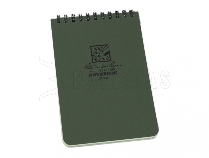 Cuaderno impermeable Rite in the Rain 946 4x6 verde