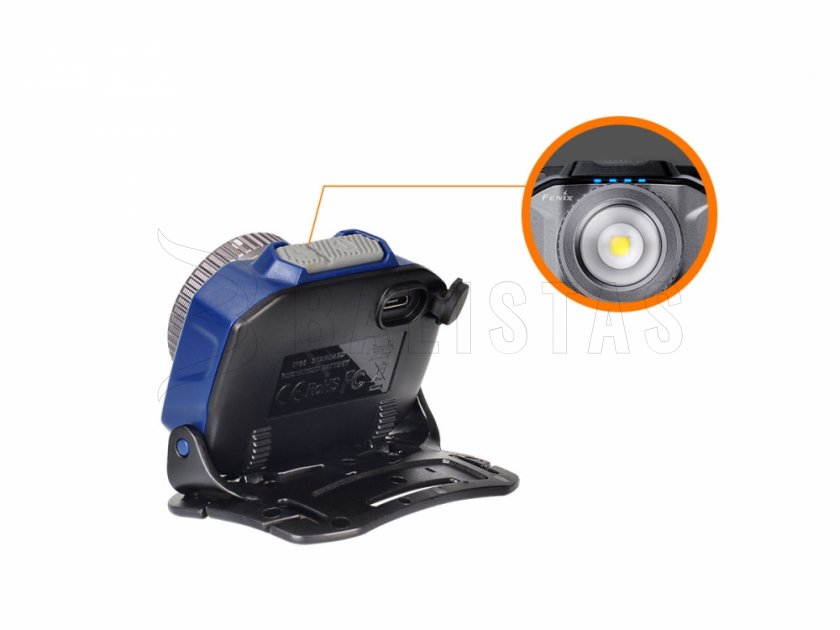 Linterna frontal Fenix HL40R LED gris