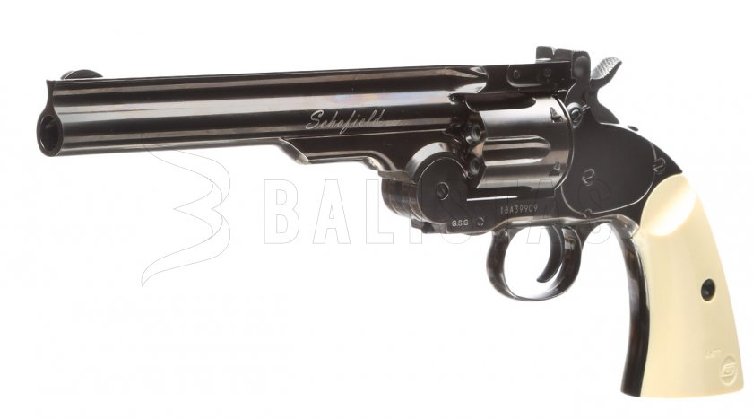 Revólver de aire comprimido ASG Schofield 6" Gris 4,5mm BB