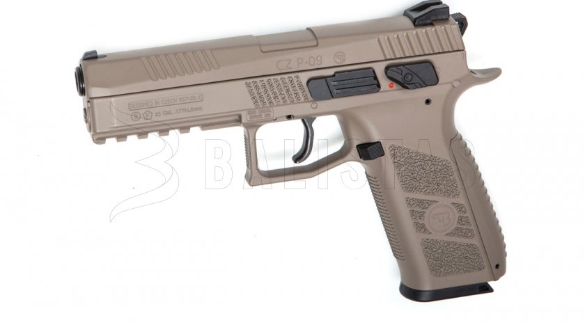 Pistola de aire comprimido ASG CZ P-09 FDE Blowback 4,5mm