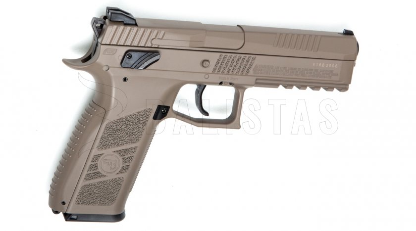 Pistola de aire comprimido ASG CZ P-09 FDE Blowback 4,5mm