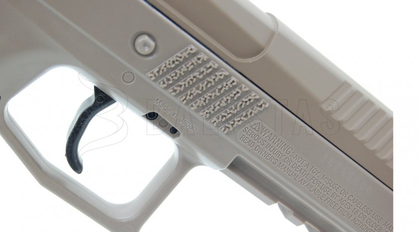 Pistola de aire comprimido ASG CZ P-09 FDE Blowback 4,5mm