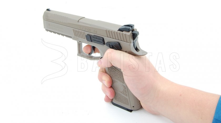 Pistola de aire comprimido ASG CZ P-09 FDE Blowback 4,5mm