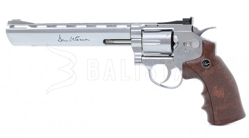Revólver de aire ASG Dan Wesson 8" Silver 4,5mm
