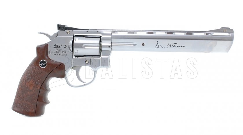 Revólver de aire ASG Dan Wesson 8" Silver 4,5mm