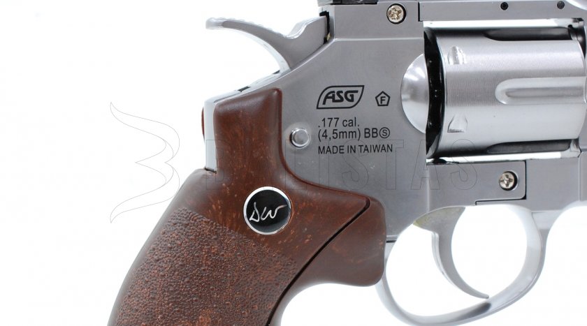 Revólver de aire ASG Dan Wesson 8" Silver 4,5mm