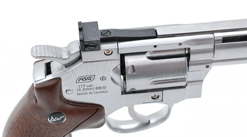 Revólver de aire ASG Dan Wesson 8" Silver 4,5mm