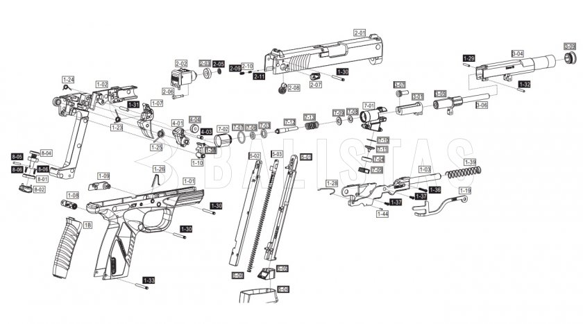 Pistola de aire comprimido ASG Bersa BP9CC Blow Back 4,5mm