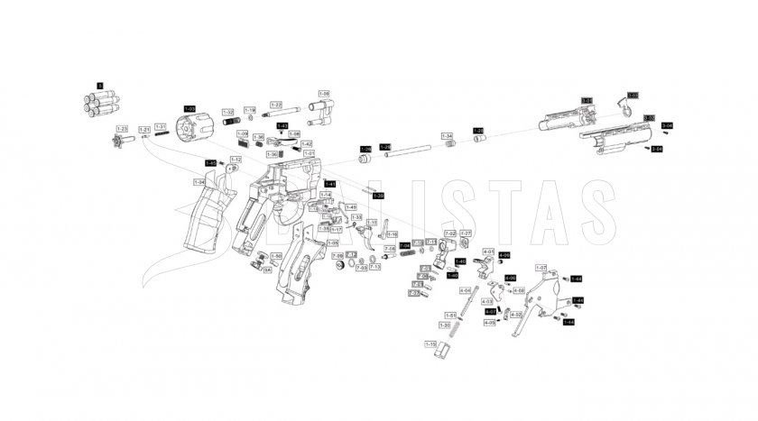 ASG Dan Wesson 4" 4,5mm revólver de aire comprimido