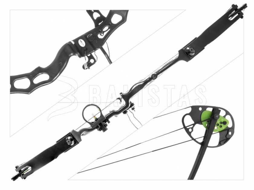 Arco Poe Lang Predator II negro 45-65lbs
