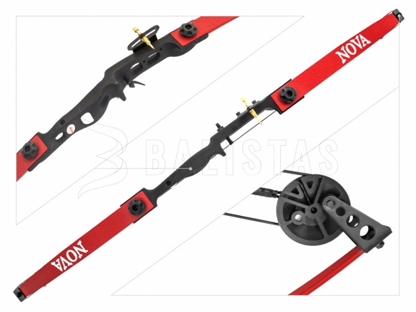 Arco Perfect Line Nova Beetle compuesto 25lb rojo