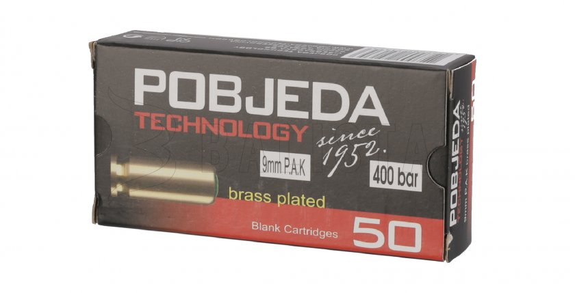 Cartuchos de iniciación Pobjeda pistola 9mm 50pcs