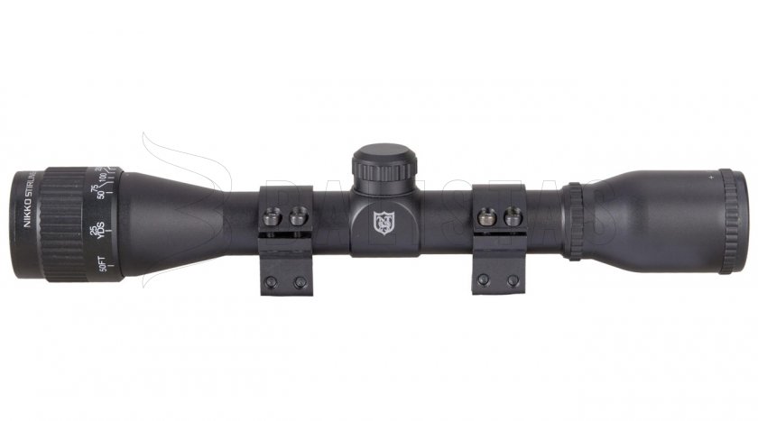 Nikko Stirling Mountmaster 4x32AO ½ Mil-Dot Riflescope