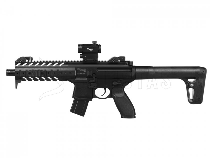 Carabina de aire Sig Sauer MPX 4,5mm con colimador