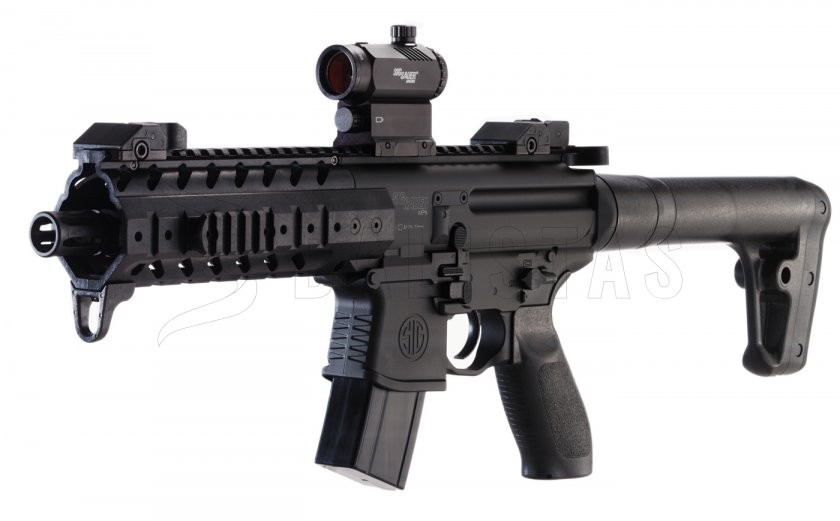 Carabina de aire Sig Sauer MPX 4,5mm con colimador