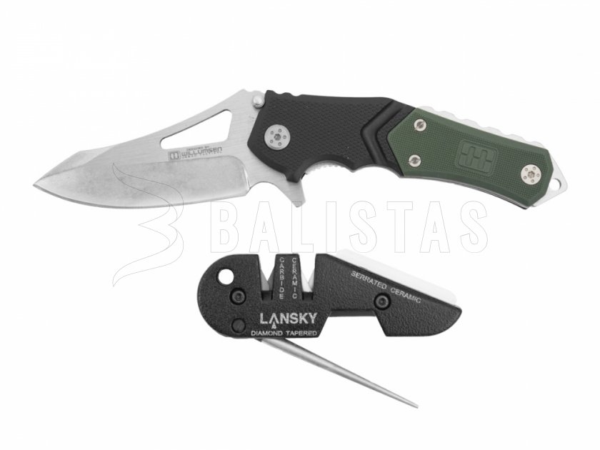 Set cuchillo Lansky Responder 7 + afilador PSMED01