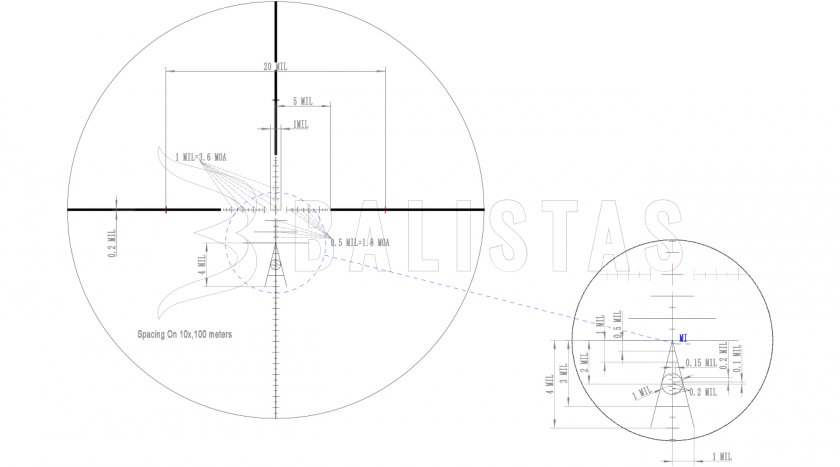 Visor Valiant Themys 4-12x40 AO HFT