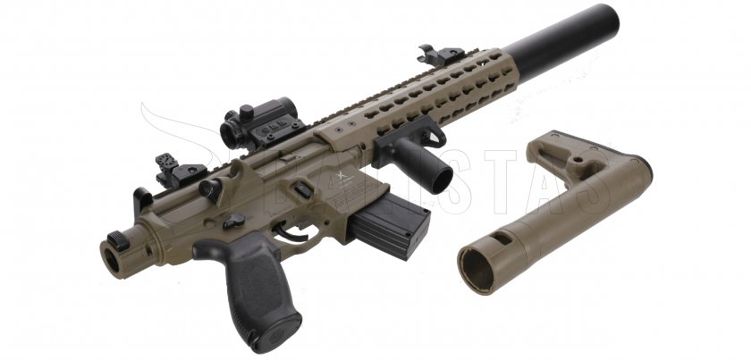 Carabina de aire comprimido Sig Sauer MCX FDE 4,5mm con colimador