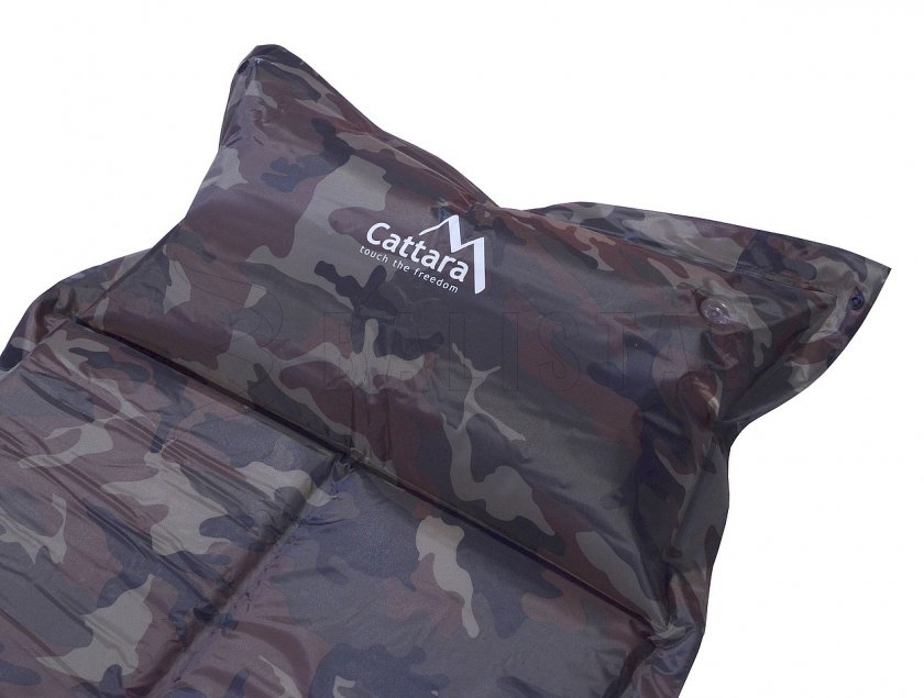 Esterilla autoinflable Cattara Navy 2,5cm con almohada