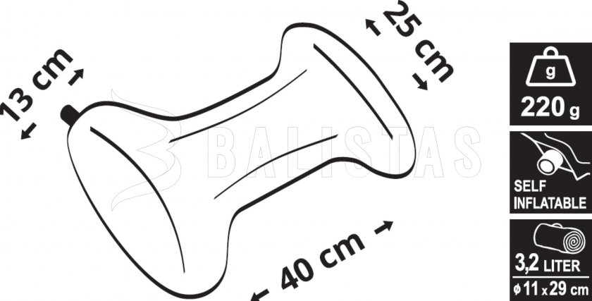 Almohada autohinchable Verde hueso