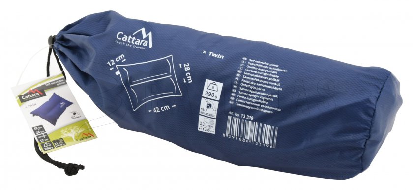 Cojín autoinflable Twin azul