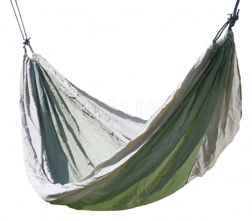 Hamaca NYLON 275x137 cm verde-marrón