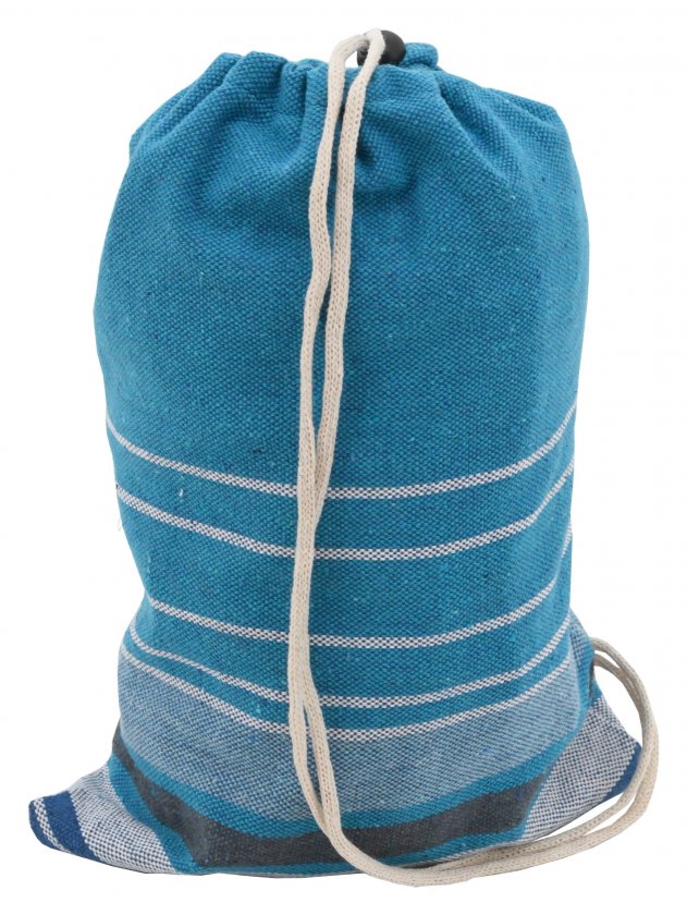 Hamaca TEXTIL 200x100 cm azul-blanco