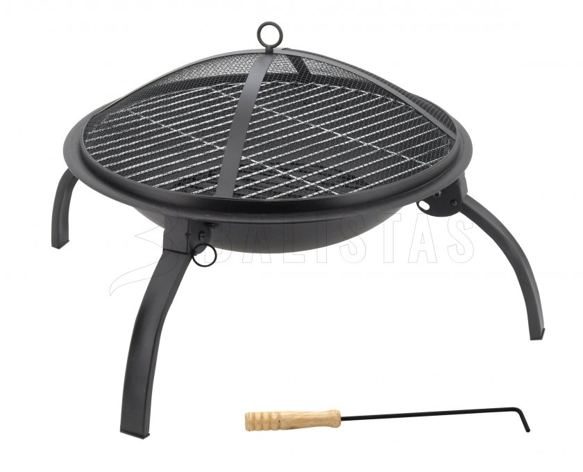 Chimenea con rejilla Vesuv con tapa