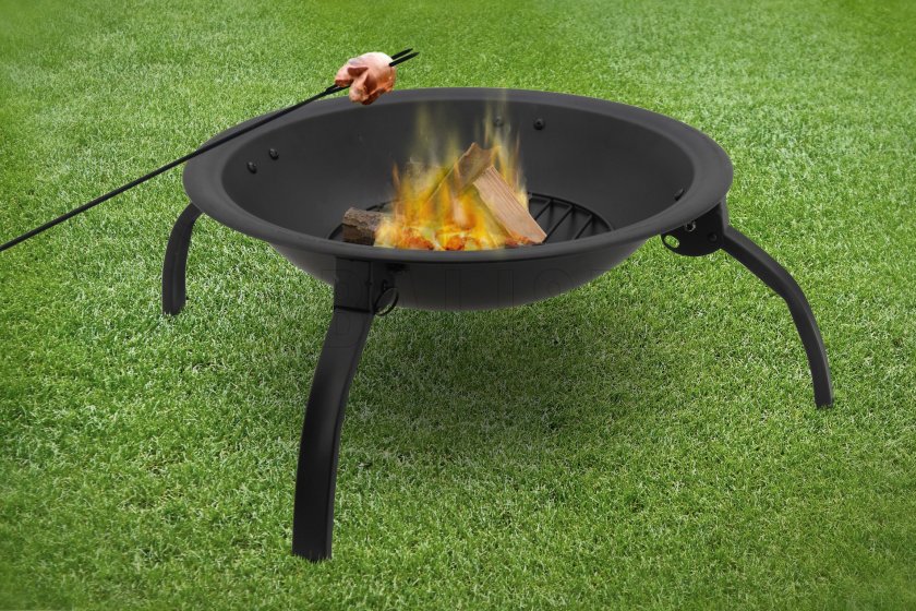 Chimenea con rejilla Vesuv con tapa