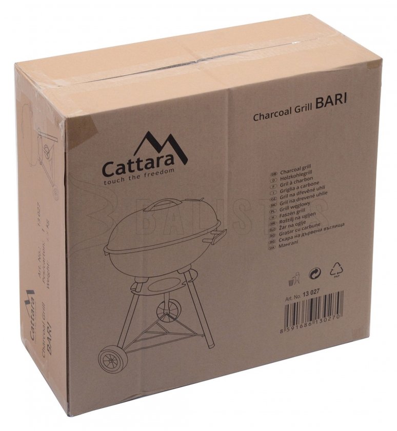 Parrilla de carbón Bari 46 cm