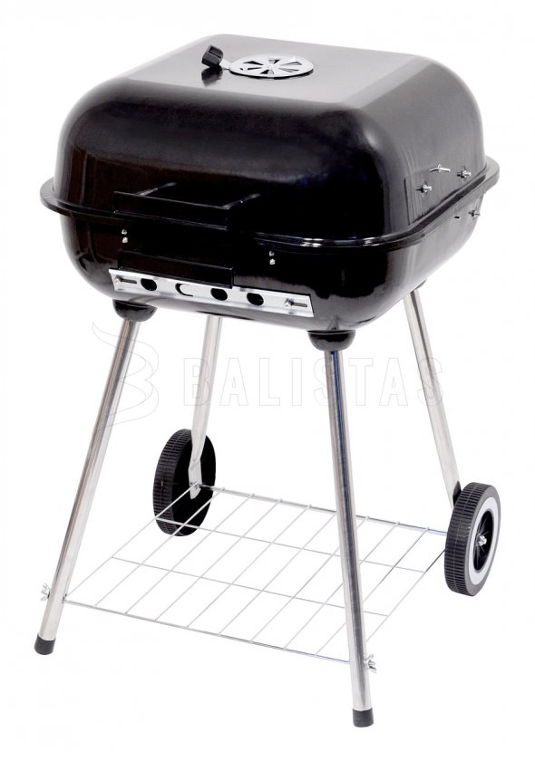 Parrilla de carbón vegetal rectangular Trapani 46 cm