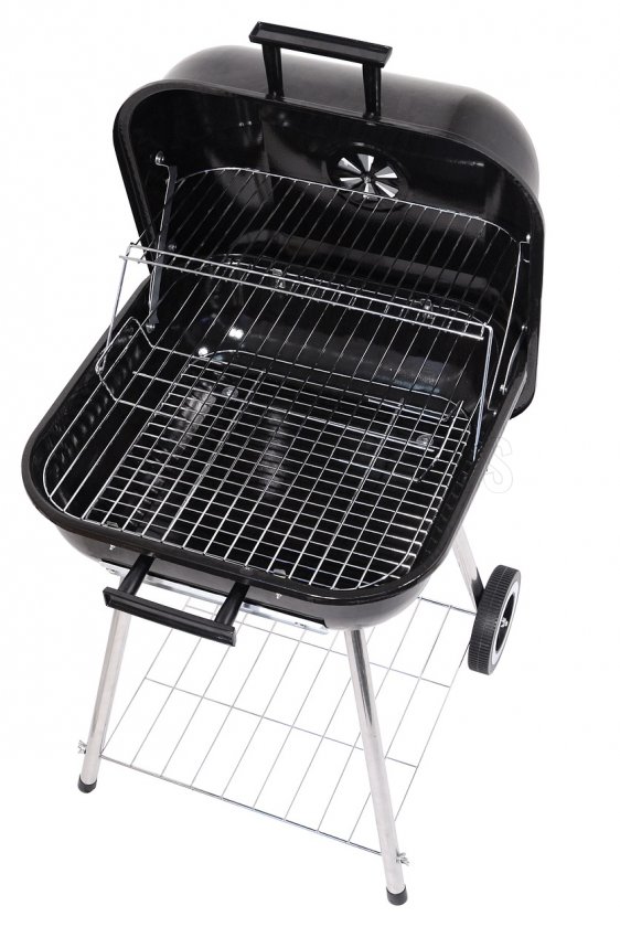 Parrilla de carbón vegetal rectangular Trapani 46 cm