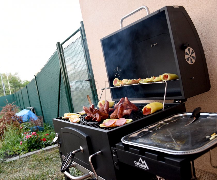 Parrilla de carbón Royal con rejilla de hierro fundido
