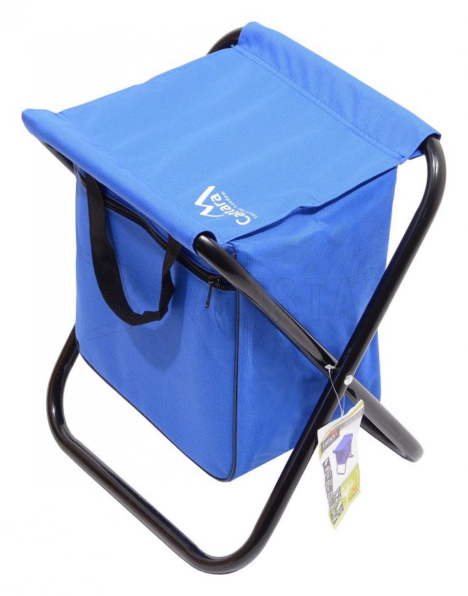 Silla de camping plegable Málaga azul