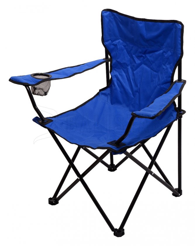 Silla de camping plegable Bari azul