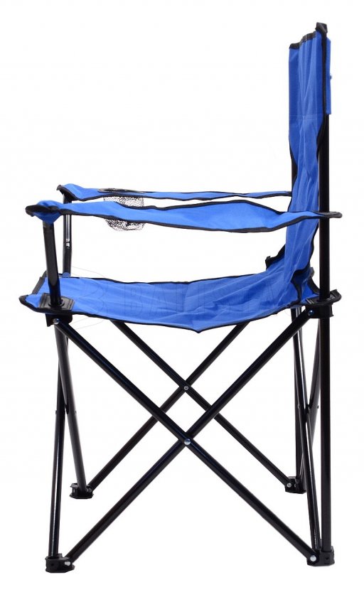 Silla de camping plegable Bari azul