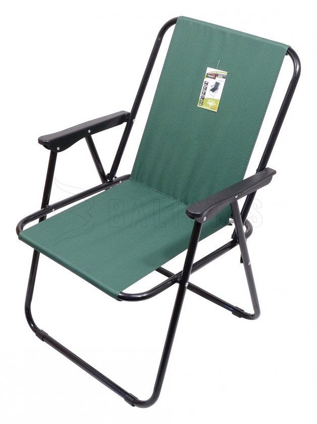 Silla de camping plegable verde Berna