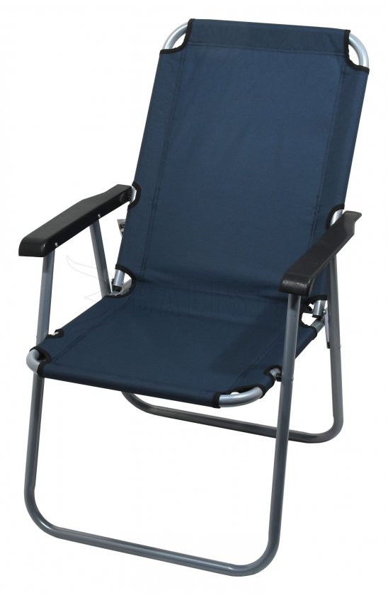 Silla de camping plegable Lyon azul oscuro